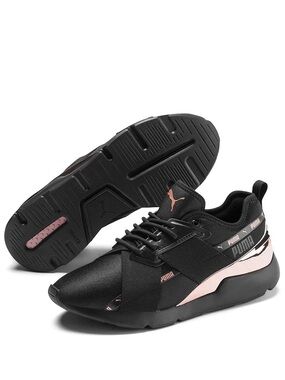 PUMA Black w/Rose Gold Accents Sneaker
